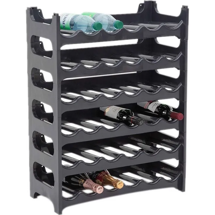 Novaliv Weinregal -, Spar-Set 6-tlg, Stapelbar,platzsparend, erweiterbar