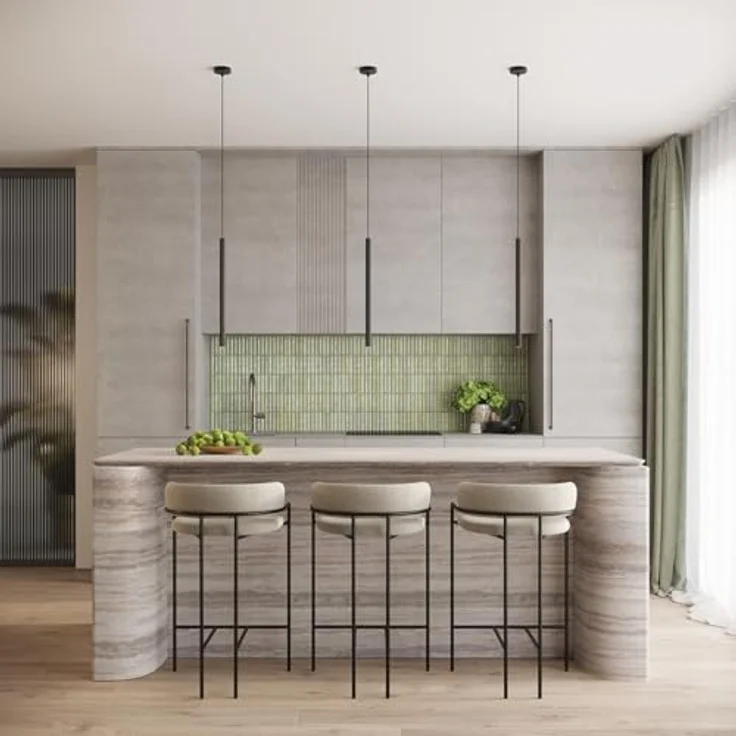 Sollux Lighting Pendelleuchte Arche 1, schwarze Pendelleuchte mit modernem Design und geripptem Stahlrohr, 120 cm Höhe – Bild 2