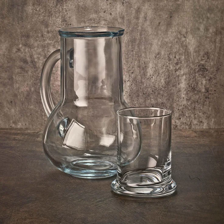 Hermia Concept 'PB-98328' Glasflasche, Transparent, 7,8 x 7,8 x 18,6 cm, 1000 ml – Bild 2