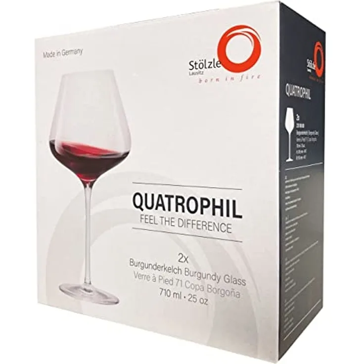 Stölzle Lausitz 2x QUATROPHIL Rotweinkelch klar 231 00 01
