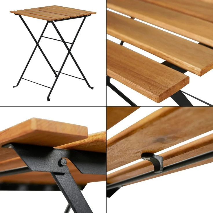 Bistroset Bovino 3-tlg. Akazienholz [casa. pro] – Bild 8