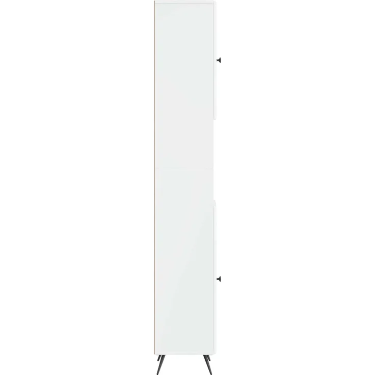 vidaXL Badezimmerschrank mit offenem Regal BREDA Hochglanz Weiß 897479 – Bild 4