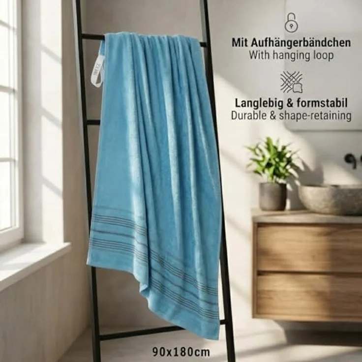 Betz Strandtuch Betz XXL Badetuch LINES Strandtuch Saunahandtuch Liegetuch 90x180 cm, 100% Baumwolle – Bild 7