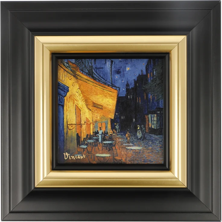 Goebel / Vincent van Gogh Café bei Nacht,Wandbild,18,5cm x 3,0cm x 18,5cm / Porzellan / 18,5cm x 3,0cm x 18,5cm – Bild 4