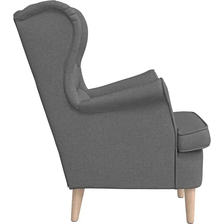 Sessel wohnzimmer, Relaxsessel Dunkelgrau 74x84x100 cm Stoff – Bild 5
