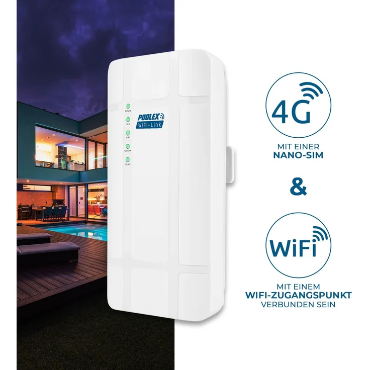 Poolex Swimmingpool WiFi Link 4G – Bild 1