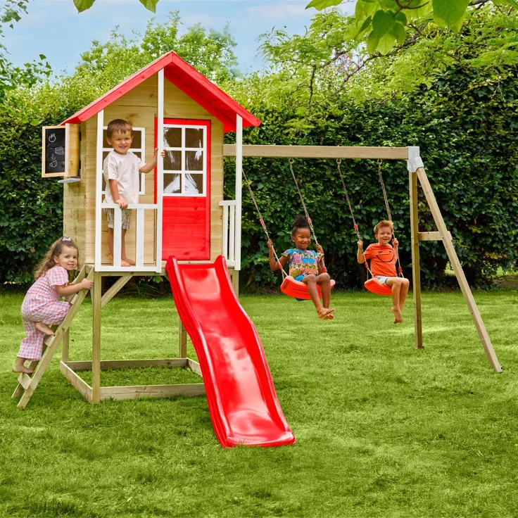 Zwerkules Lolla 3 | Kinder Stelzenhaus mit Rutsche – Bild 2