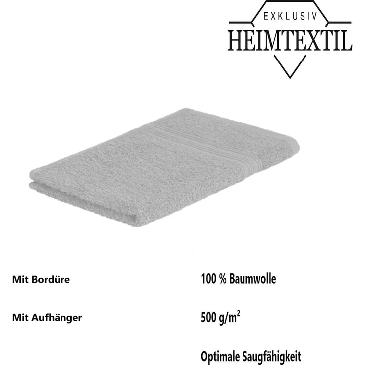 12 x Gästetuch 500 g/m² 30 x 50 cm Silber – Bild 6