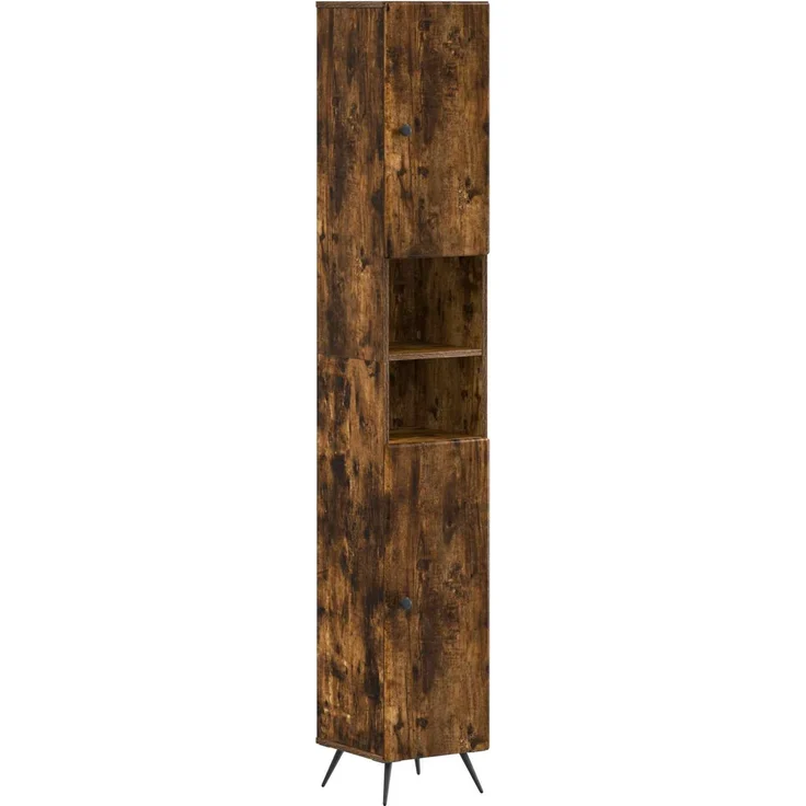 vidaXL 2-teiliges Badezimmer Schrank Set BREDA Raucheiche 3417563 – Bild 4