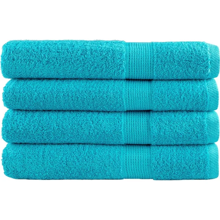 vidaXL Premium-Handtücher SOLUND 4 Stk. Türkis 100x200 cm 600 g/m² 137462