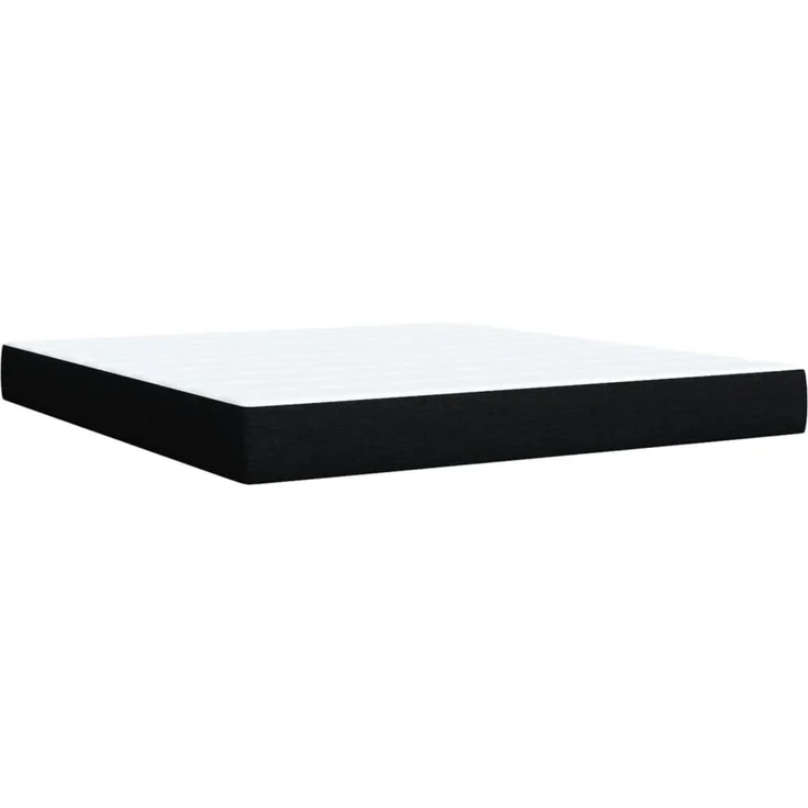 vidaXL Boxspringbett mit Matratze Schwarz 180x200 cm Stoff 3287530 – Bild 9