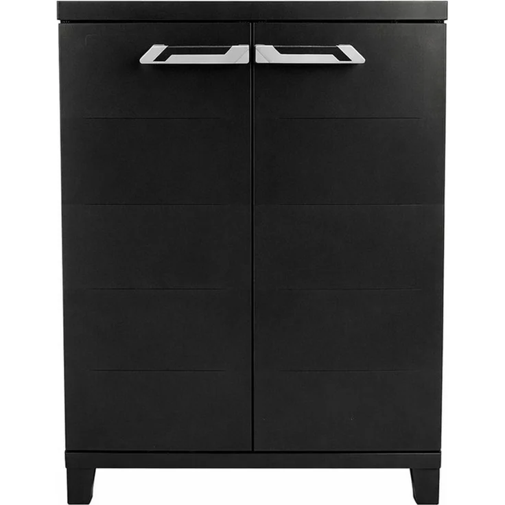 ONDIS24 Beistellschrank Kunststoffschrank Prime 88 x 66 x 40 cm schwarz abschließbar Kunststoffschrank Allzweckschrank mit 15kg Belastung pro Einlage – Bild 5