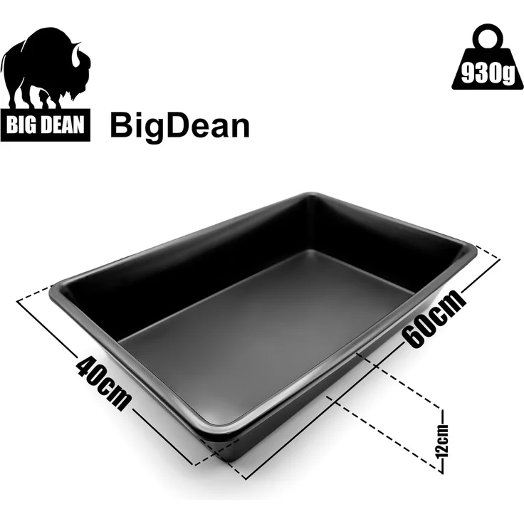 BigDean Allzweckkiste Wanne aus Kunststoff 60x40x12 cm multifunktional einsetzbar (Packung, 1 St, Wanne), Multifunktional, Katzenklo, Mörtelwanne, Pflanzwanne – Bild 3