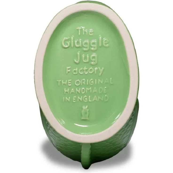 Gluckigluck Wasserkaraffe, (Original Gluggle Jug aus England), mit Gluckergeräusch, handgefertigt, ikonisches Fisch-Design, 1,2 L – Bild 3