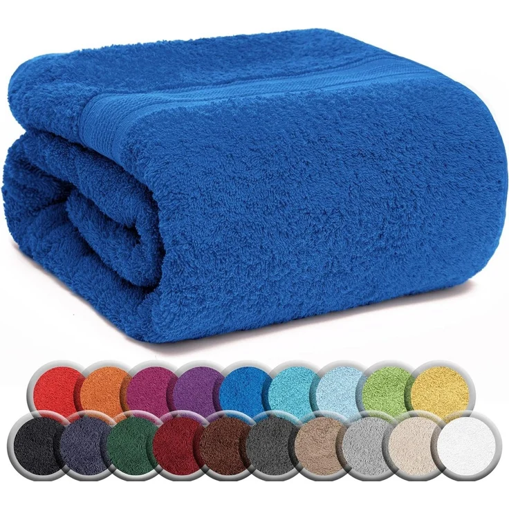 NatureMark Saunatuch Frottier Saunatücher 80x200cm, 100% Baumwolle (1-St), Premium Qualität SAUNATUCH Sauna-Handtuch, 80x200cm, Royal blau – Bild 1