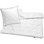 sleepling Bettdecke + Kopfkissen Bettwaren Set, 135x200 cm, 155x220 cm und weitere Größen, Füllung: 100% Polyester, Bezug: 100% Polyester, für Sommer und Winter, Ökotex 100