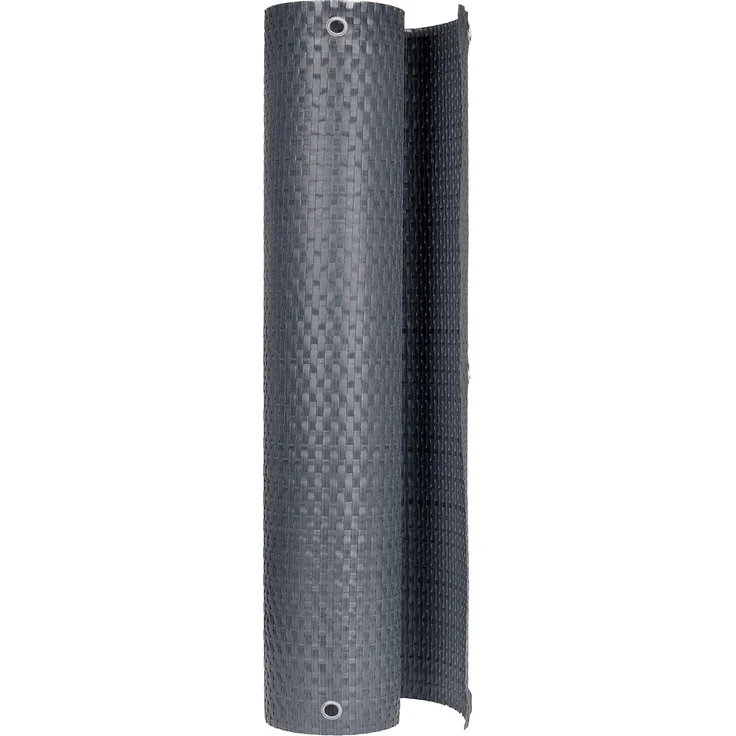vidaXL Balkonsichtschutz mit Ösen 400 x 80 cm Poly-Rattan Anthrazit 42032634 – Bild 2