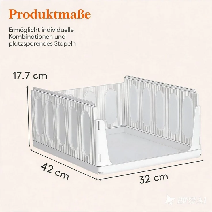Lifewit Aufbewahrungsbox Organizer Schrank-Organizer Kleiderschrank faltbare Aufbewahrungsbox – Bild 2