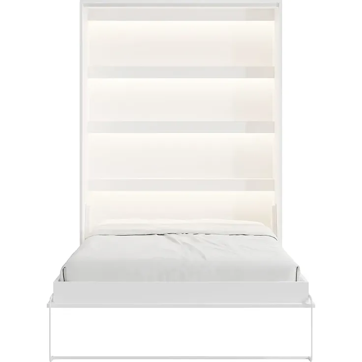 Vente-unique - RAPILI Bett Holz, Platte Weiß - B 50 cm239,2 cm x H 225,2 cm x L 159 cm – Bild 7