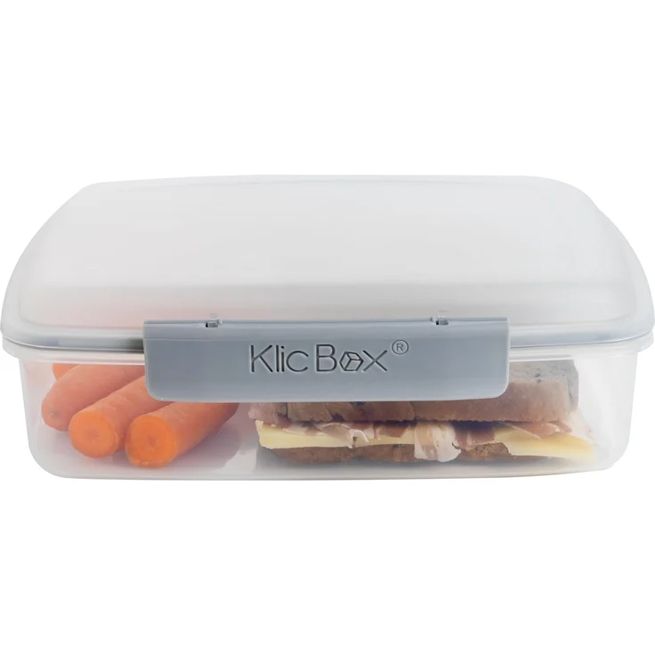 Centi Lunchbox Brotdose mit Fächern und Clickverschluss, Kunststoff, (3er-Set) – Bild 5