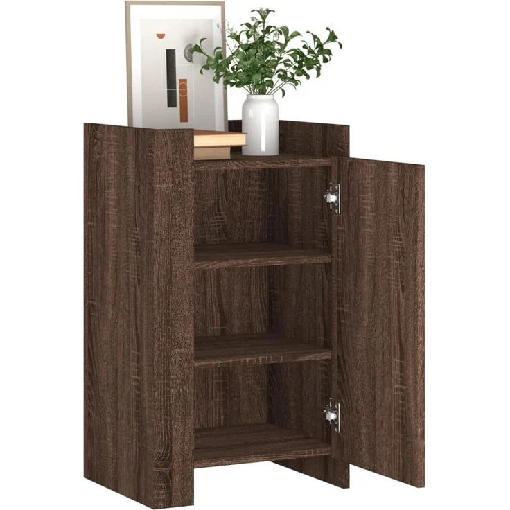 vidaXL Sideboard Braun Eichen-Optik 45x35x75 cm Holzwerkstoff 848401 – Bild 2