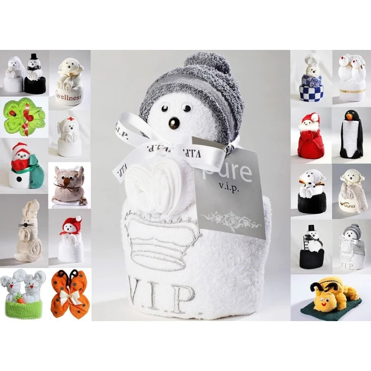 JACK Handtuch Set Frottier Geschenk Set viele Modelle Handarbeit Origami Gästetuch, (1-St), Handtuch, Waschhandschuh, gefaltete Tiere, tolle Geschenkidee – Bild 1