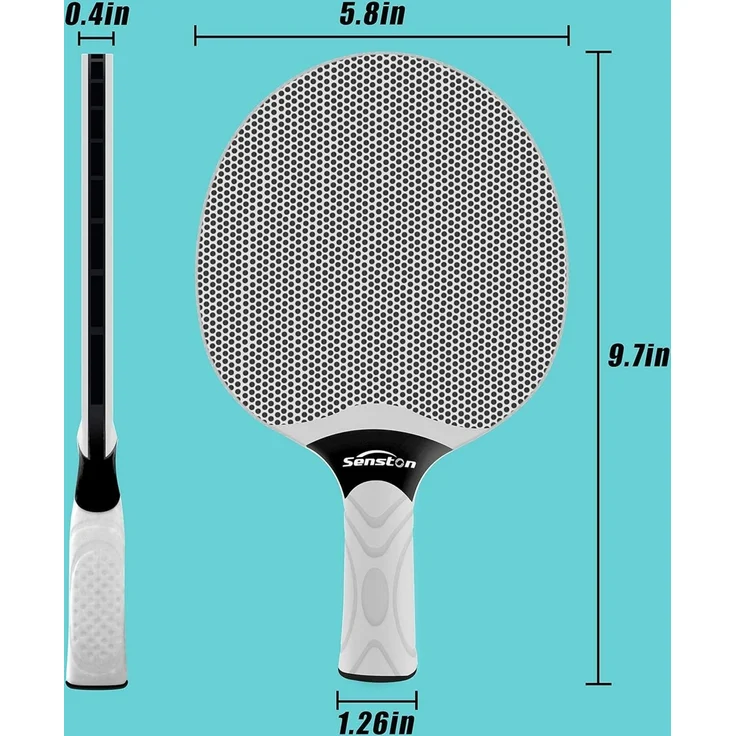 Senston Tischtennisschläger Set, 4 Schläger, 6 Bälle & Tasche – Bild 5