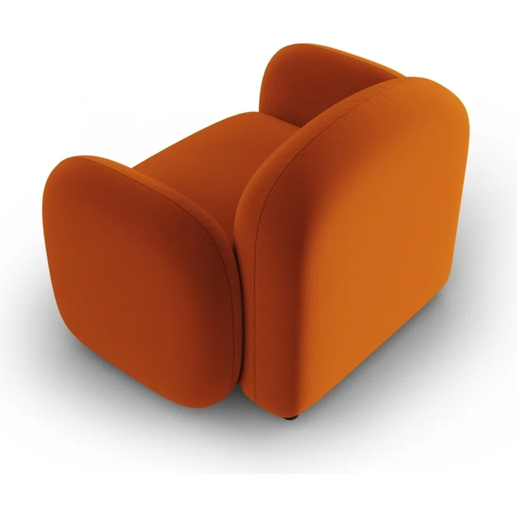 Micadoni Sessel Blair Samtstoff Terrakotta – Bild 3