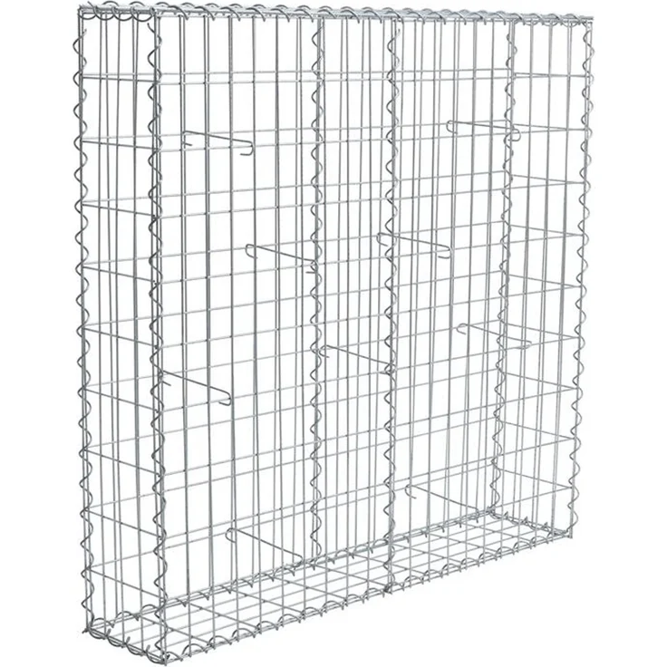 Gabione Steingabionen Steinkorb Gabionen Wand Drahtkorb 100 x 100 x 20 cm – Bild 8