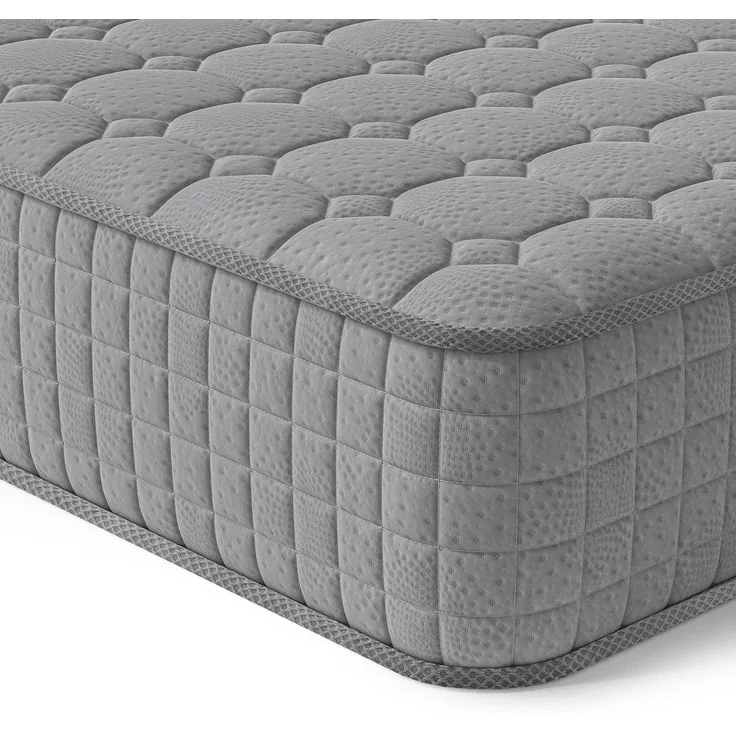 Vesgantti Matratze 90x200 7-Zonen Federkernmatratze 24cm Taschenfederkernmatratze Mittelfeste Orthopädischem Tonnentaschenfederkernmatratze (H3-grau, Tight-top 24cm)