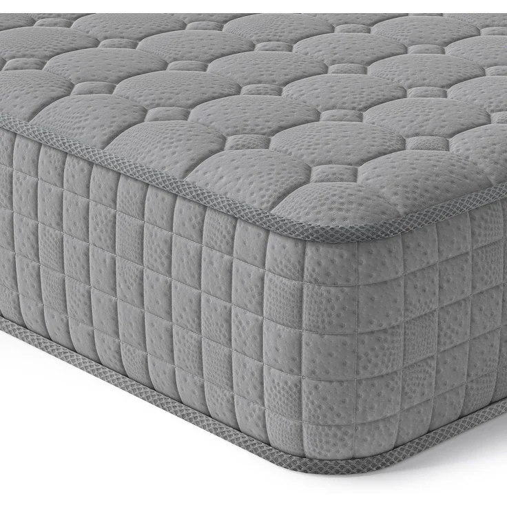 Vesgantti Matratze 90x200 7-Zonen Federkernmatratze 24cm Taschenfederkernmatratze Mittelfeste Orthopädischem Tonnentaschenfederkernmatratze (H3-grau, Tight-top 24cm)