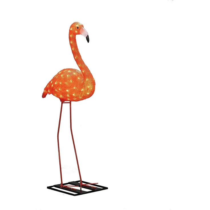 KONSTSMIDE No. 6273-803 LED Acryl Flamingo groß 96 bernsteinfarbene Dioden IP44