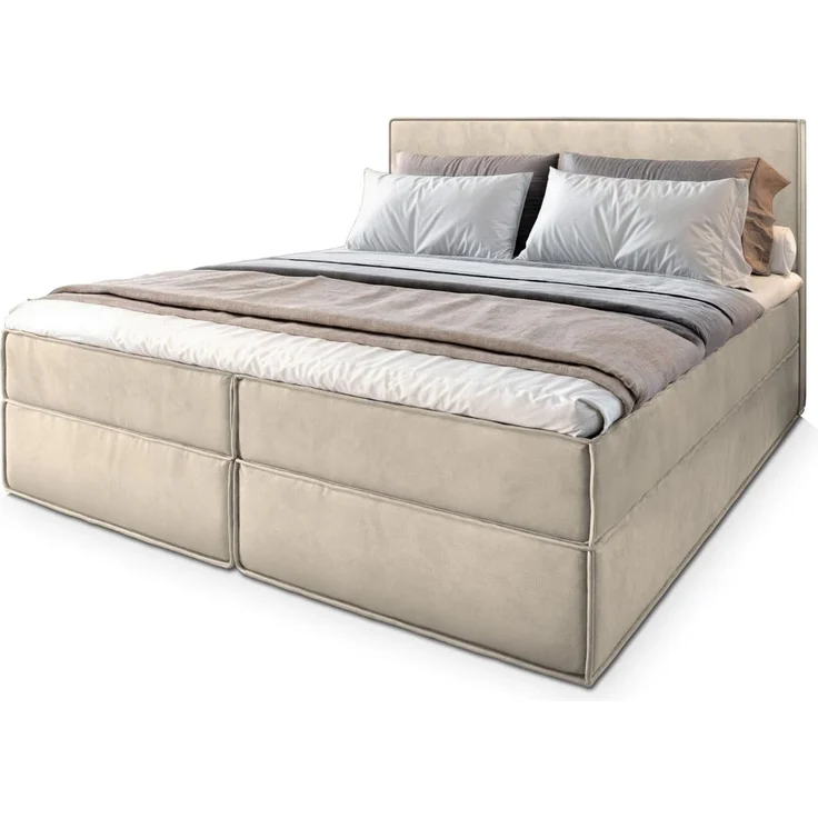 Masseno Boxbett PELLIO 160x200 cm mit Bonell Matratze und Topper