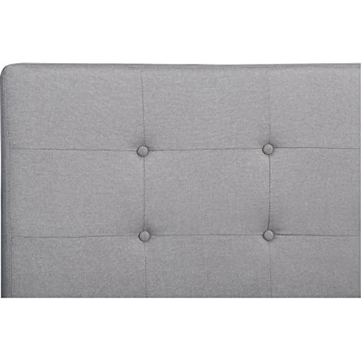 CARO-Möbel Polsterbett Adele Bettgestell 140x200 cm Doppelbett Designbett, inklusive Lattenrost, Stoffbezug in grau anthrazit – Bild 5