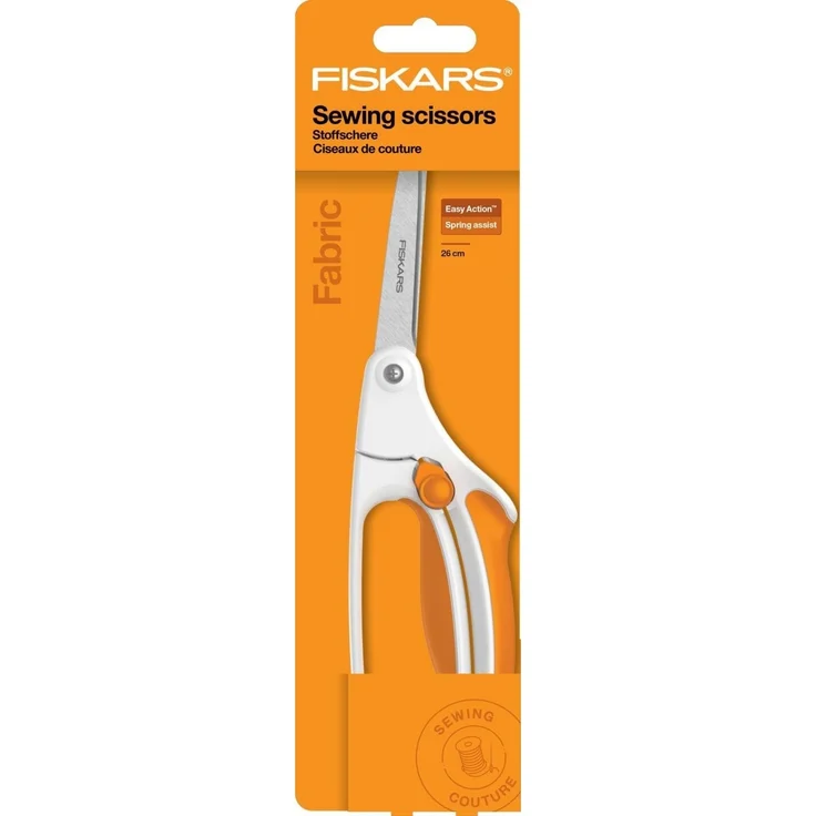 Fiskars Softgrip Stoffschere, Länge: 26 cm, Rostfreie Stahl-Klinge/Kunststoff-Griffe, Weiß, Easy Action, 1070070 – Bild 7