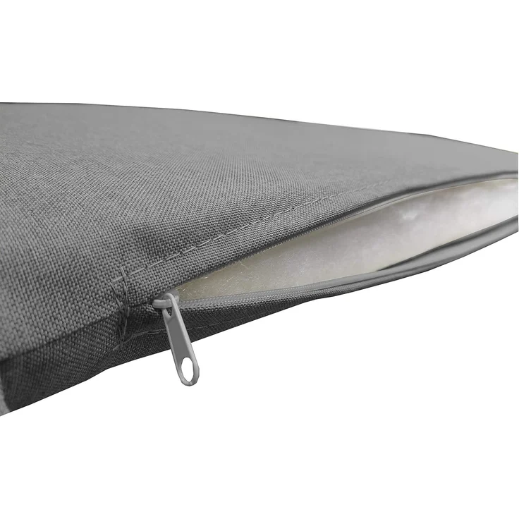 chilly pilley Bankkissen Bankauflage Polsterauflage Reißverschluss mit Schlaufen Kissen für Gartenbank Gartenbankauflage für Gartenmöbel Sitzkissen & Rückenkissen Outdoor (190 x 60 x 5 cm, Grau) – Bild 7