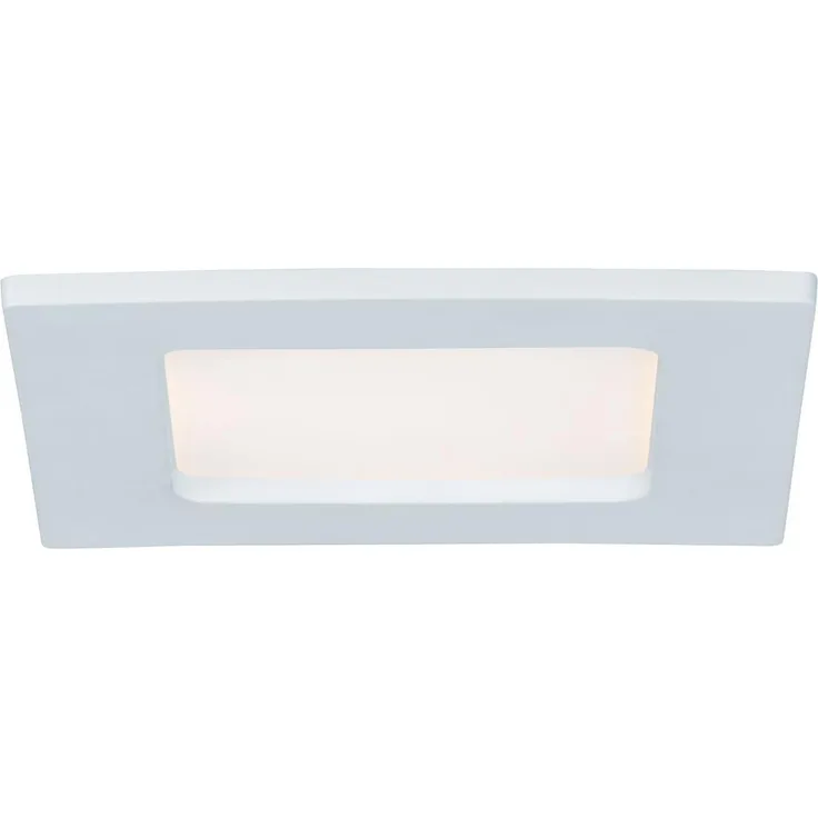 Paulmann Quality Einbauleuchten Set Panel eckig LED 1x6W 2700K 230V 115x115mm Weiß/Kunststoff6839