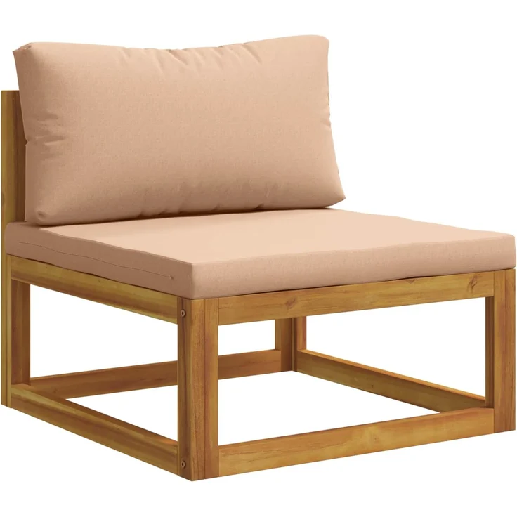 vidaXL 9-teiliges Garten-Lounge-Set, modular Natur Massivholz Akazie 3417287 – Bild 3