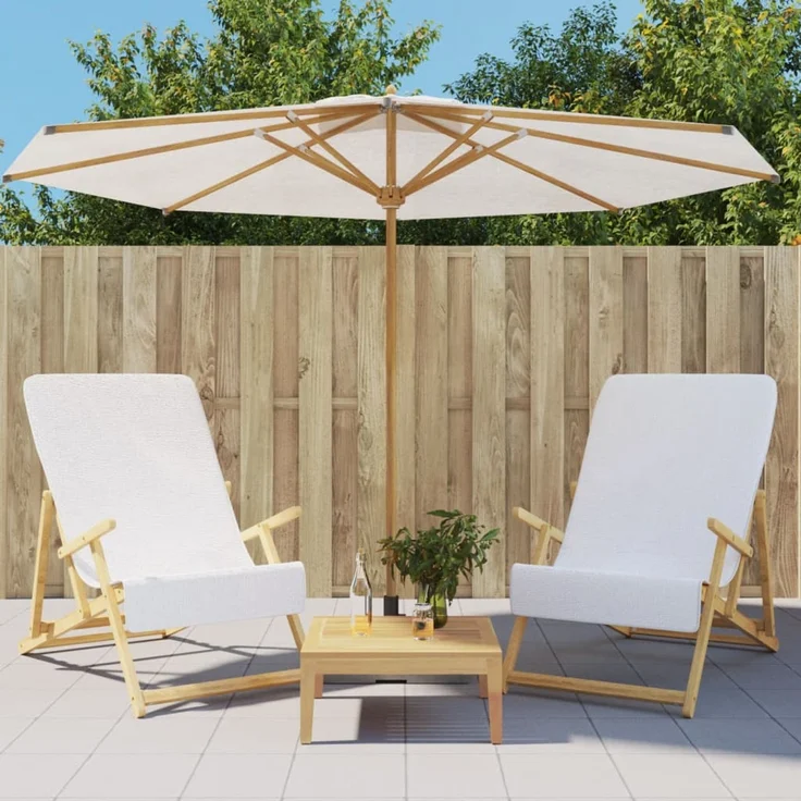 vidaXL Strandtücher 2 Stk. Weiß 60x135 cm Stoff 400 GSM 362669 – Bild 1