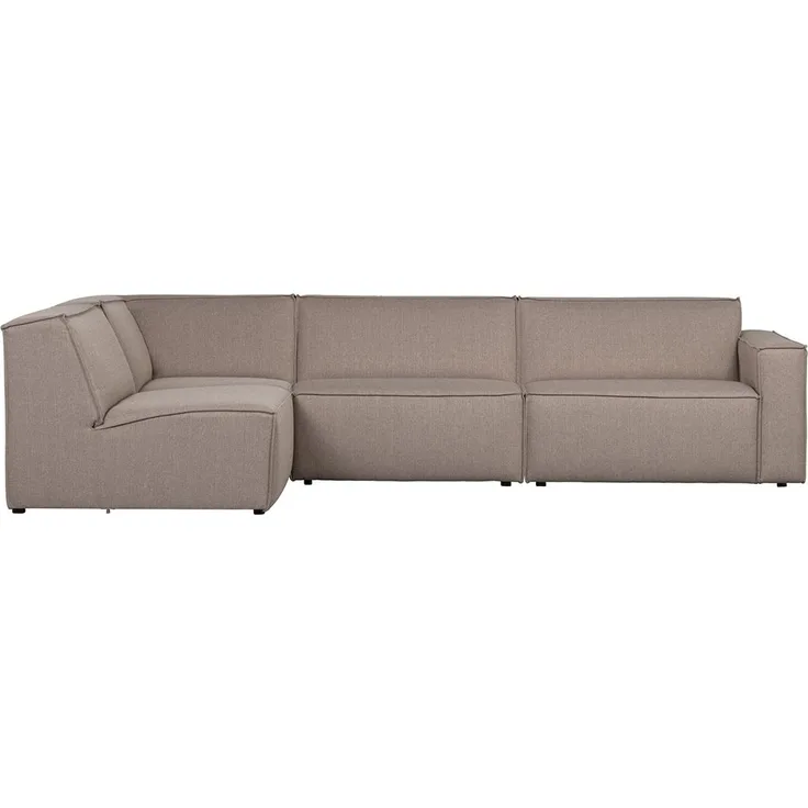 Ecksofa - Silvijn - Recamiere links - Hellgrau