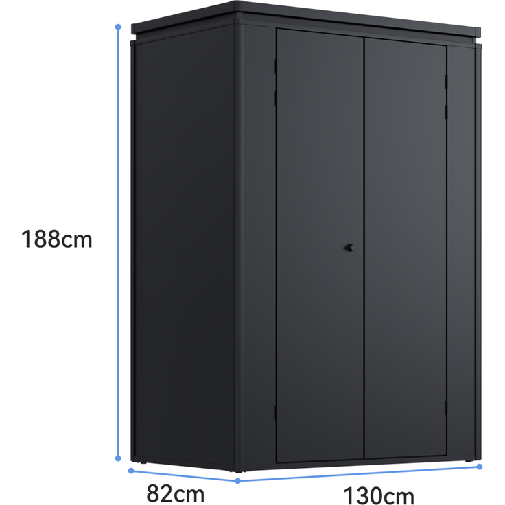 Weide Noble Gartenschrank 2000 L | Verzinkter Stahl | Anthrazit – Bild 3