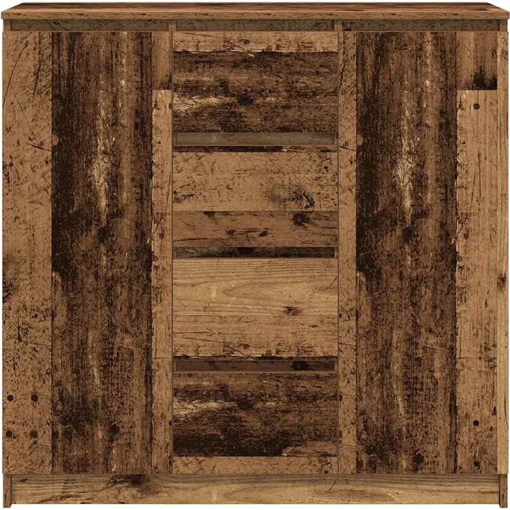 vidaXL Sideboard mit Schubladen Altholz-Optik 100,5x35x98,5 cm 3328460 – Bild 5