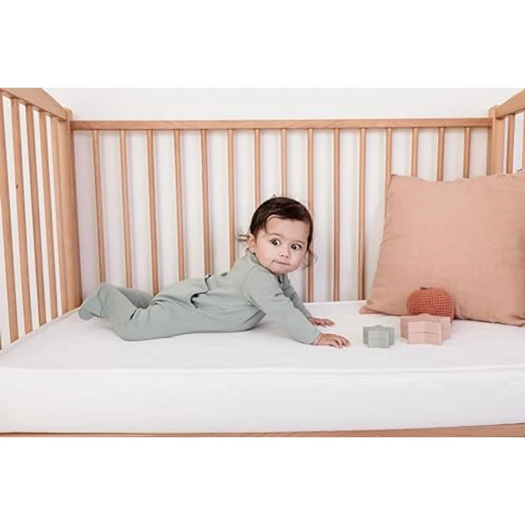 TINÉO Matelas Thermo Confort 60x120x10 cm, Polyuréthane, Blanc, Simple – Bild 9
