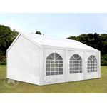 Toolport Partyzelt Pavillon, PE Plane 450 N weiß, 4x6 m