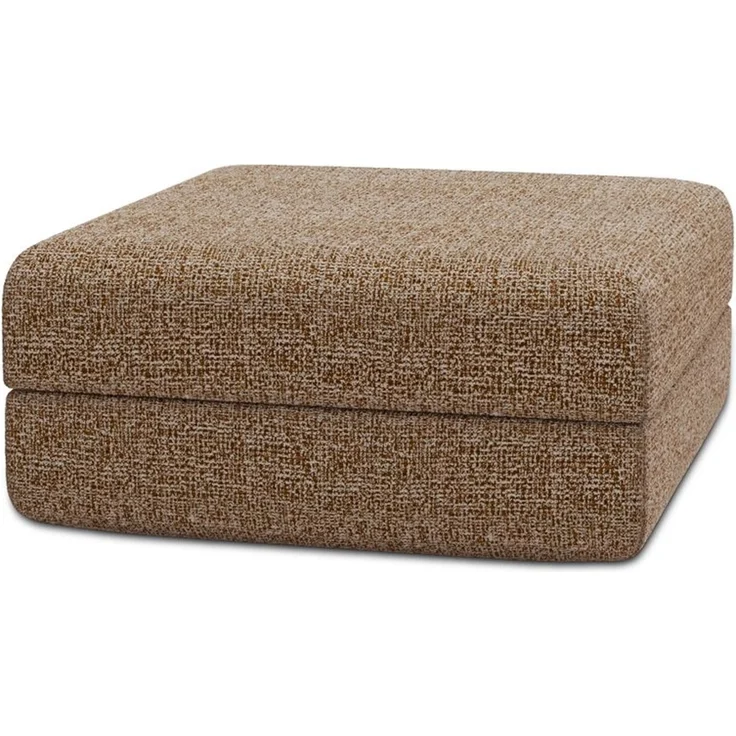 brauner Tweed-Pouf – Bild 1