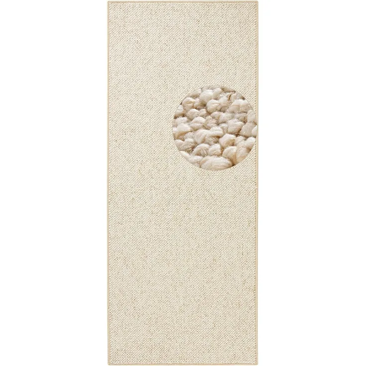 Woll-Optik Teppich Wolly Creme - 80x200x0,1cm