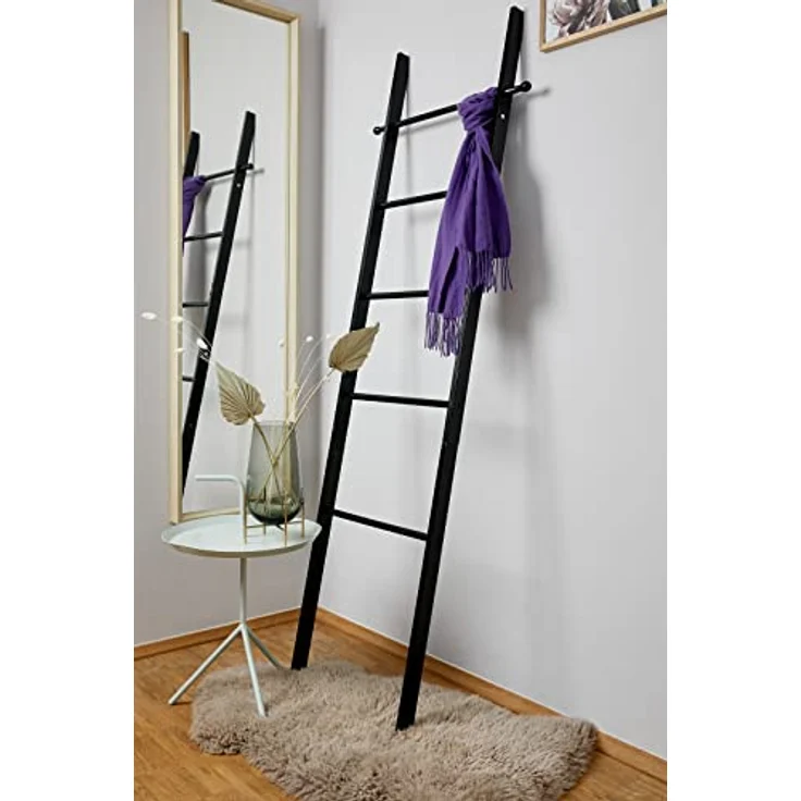Leiter Badezimmer SURI BAMBOO, Farbe schwarz, Wenko – Bild 7