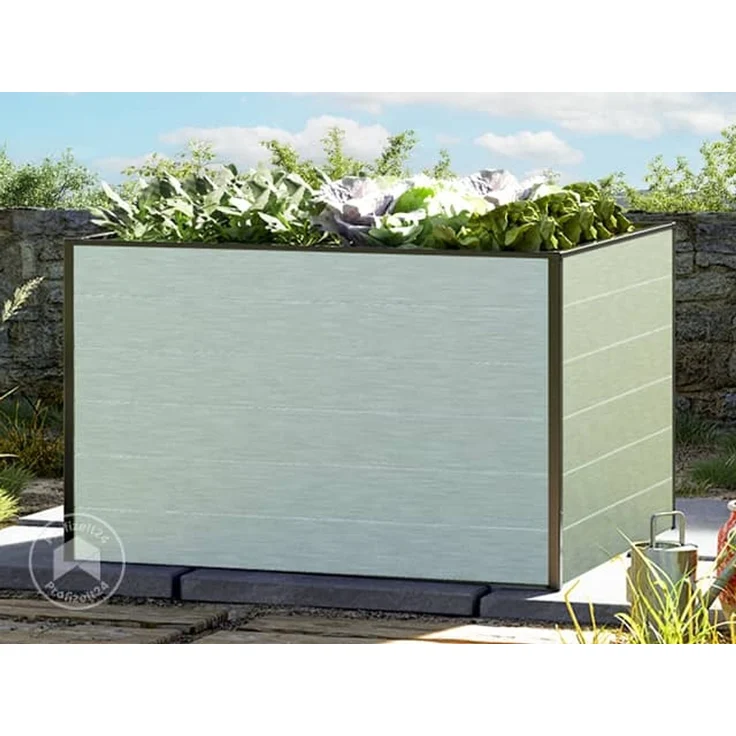 GFP Hochbeet Kräuter-Gemüse-Beet Aluminium CHRISTINA - 119x99x77cm - Aluminium eloxiert – Bild 1