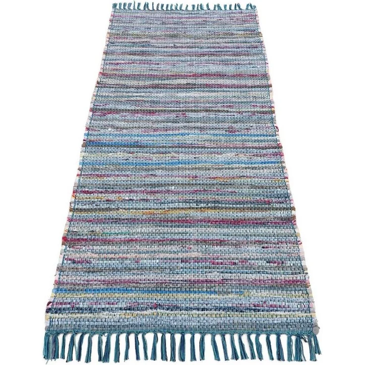 carpetfine Teppich Kelim Chindi, Wendeteppich, rechteckig, Höhe: 6 mm, handgewebt, Fleckerlteppich mit Fransen, auch vielen in Läufergrößen – Bild 5