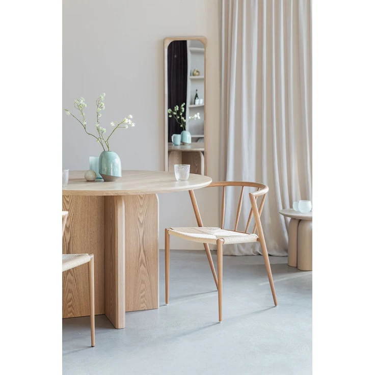 Esszimmerstuhl Che im 2er-Set, Braun mit Seilbezug und Eisengestell 52x46x70 cm – Bild 6